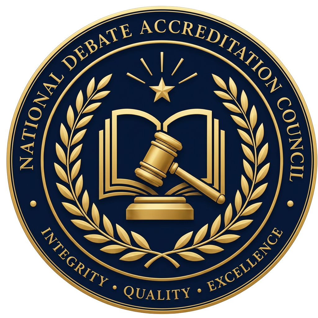 Official National Debate Accreditation Council seal